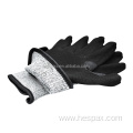 Hespax Oilfield Sandy Nitrile Cut Resistant Mechanic Gloves